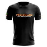 Camiseta Preta - Películas de Alta performance