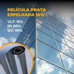 Película Prata Espelhado 15%